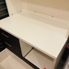 【売約済み】食器棚　レンジボード　キッチン収納　レンジラック　サイドボード　カップボード　レンジ台　キッチン　棚　ニトリ　NITORIの画像
