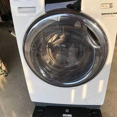 2022年製　AQUA/アクア ドラム式洗濯乾燥機 まっ直ぐドラム AQW-DX12M-W 洗濯12kg/乾燥6kg 左開き 自動投入 UVエアウォッシュ　