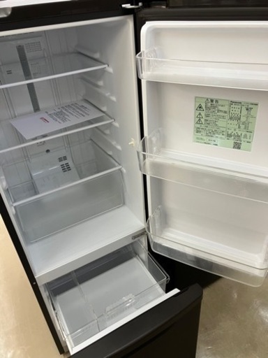Panasonic?お手入れ簡単ガラストレイ?168L冷蔵庫7692