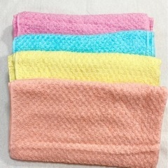 フェイスタオル8枚セット！4色各2枚ずつ☆お値下げ相談どうぞ。の画像
