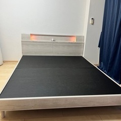 クイーンベッドフレーム　ライトグレー 楽天市場】【BLACK FRIDAY期間中全品ポイント5倍】クイーンベッド