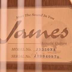 島村楽器オリジナルブランド James アコースティックギター JD350NA トップスプルース単板 美品の画像