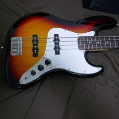 値下げ！ベースギターとアンプのセット　PLAYTECH ( プレイテック ) / JB420 Rose Sunburst＆ヤマハAR-1500BASSの画像