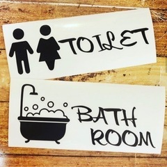 バス・トイレ　ステッカー！の画像