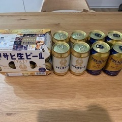 ビール　アサヒ生ビール(マルエフ)10本　プレモル4本