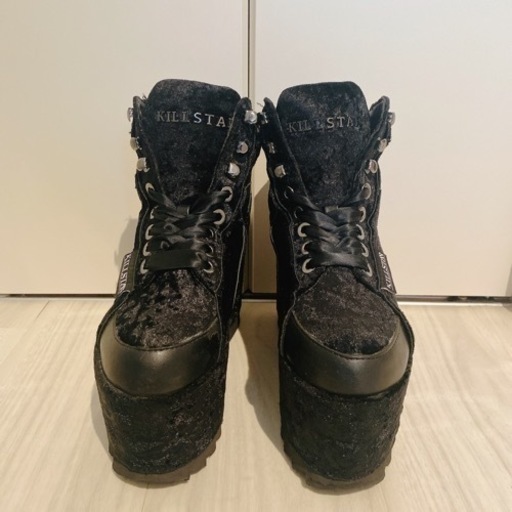 killstar ベロア　厚底スニーカー