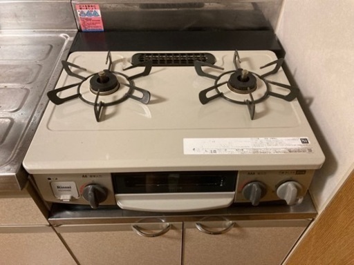 コンロスキマラック付けます！Rinnai ガスコンロ 都市ガス
