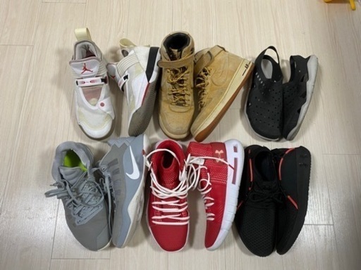 【引き取り限定】シューズ等6足　エアーフォース1  ジョーダン アンダーアーマー