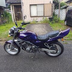 カワサキ　バリオス希少初期型A1　実働車　書類有り　車体番号002… 返納書類有り　マジョーラミッドナイトパープル(オールペン)　マジョーラ塗装した純正テールもお付けします    ※最終値下げ35万円の画像