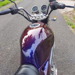 カワサキ　バリオス希少初期型A1　実働車　書類有り　車体番号002… 返納書類有り　マジョーラミッドナイトパープル(オールペン)　マジョーラ塗装した純正テールもお付けします    ※最終値下げ35万円の画像