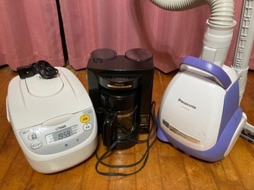 キャンセル待ち／小型家電各種（炊飯器・コーヒメーカー・掃除機）他