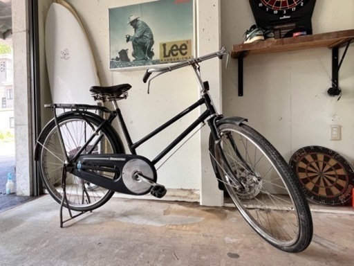 ブリヂストン出前、新聞配達チャリ☆ビンテージ岡持ち☆古いですが頑丈‼︎26インチ