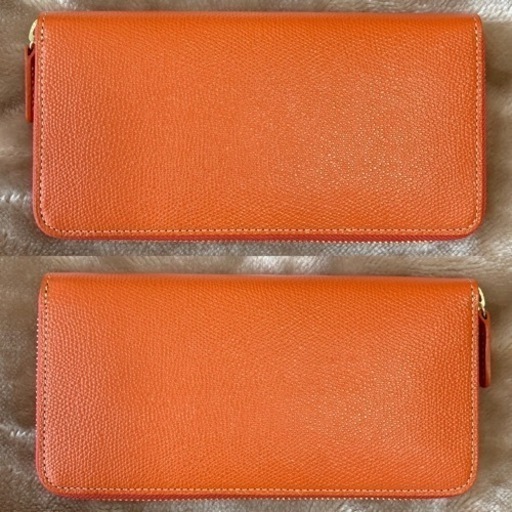 ソメスサドルsomes saddle ラウンドジップウォレット長財布　オレンジ