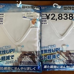 吸汗速乾冷感素材　DRYPLUS COOL！　メンズ　Lサイズ