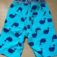 104cm夏ボトムス（クジラ&動物柄）の画像