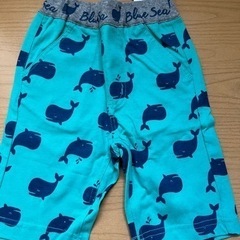 104cm夏ボトムス（クジラ&動物柄）の画像