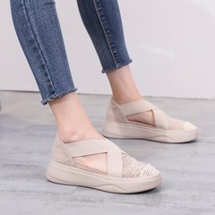 23cm 厚底サンダル　ベージュの画像