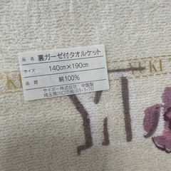 YUKITORII 裏ガーゼ付タオルケットの画像