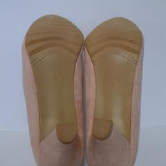 新品未使用　パンプス　淡いピンク色　Lサイズ　ヒール約７㎝の画像