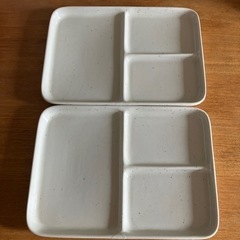 【無料】ワンプレート　ディッシュ　2枚セット　白色