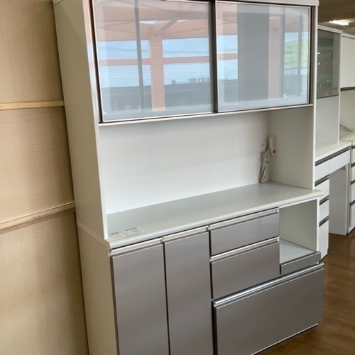 お値下げしました！ニトリ 2枚扉レンジボード アルミナ2【トレファク 川越店】