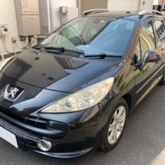 プジョー  207SW!6万k!検R6年5月付!ガラスルーフ!ナビ!ETC!激安の画像