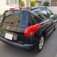 プジョー  207SW!6万k!検R6年5月付!ガラスルーフ!ナビ!ETC!激安の画像