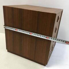 ○【0円あげます！】小物入れ 収納家具 引出 ４段ボックス 家具 ブラウン (NF230620)Zi-1379の画像
