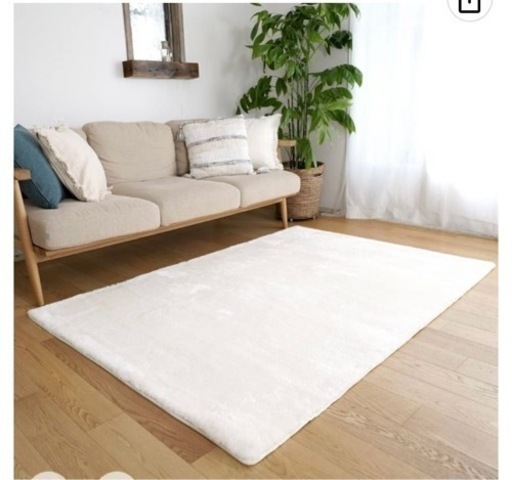 新品　ラグマット アイボリー　マイクロファイバー
