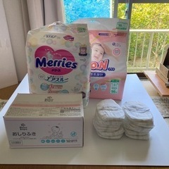 Sサイズ紙おむつ+おしりふき