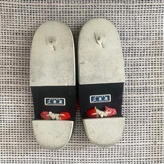 浴衣 下駄 赤の画像