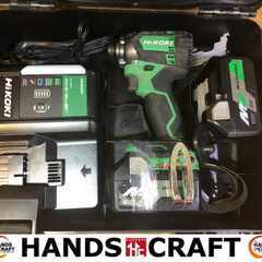 ハイコーキ WH18DC インパクトドライバ 18V マルチボルト バッテリー×2 充電器 中古品 【ハンズクラフト宜野湾店】