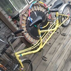 2人乗り自転車の画像