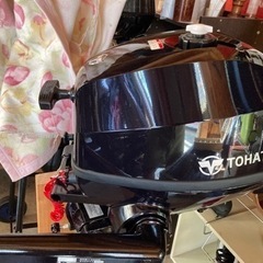 フィッシングカヤック+2馬力船外機の画像