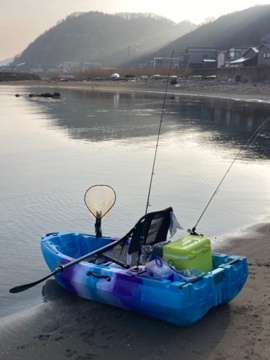 フィッシングカヤック+2馬力船外機