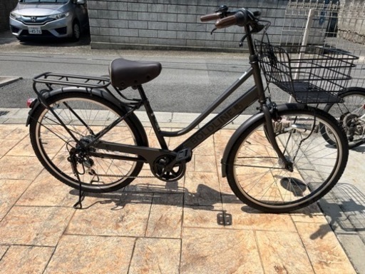 あさひ[ASAHI] ボールドライン-L 26インチ 6段変速 オートライト シティサイクル ママチャリ 自転車