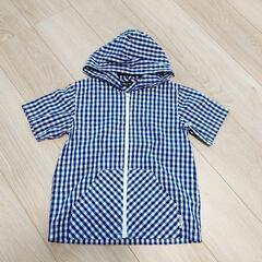 美品・130☆COMME CA ISM☆半袖パーカー