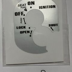 新品　鍵穴部分のシャッターシール　ホンダ原付Bタイプ　AF55A...