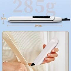 【新品】NAZUSA ストレートアイロン ヘアアイロン 24mm ストレートヘアアイロン 家電 美容 美容家電 ヘアケア 多段階温度調節 持ち運び用 ヘアアイロン 男女兼用の画像