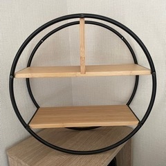 新品未使用 IKEA イケア ウォールシェルフ ディスプレイシェルフ 丸形の画像