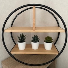 新品未使用 IKEA イケア ウォールシェルフ ディスプレイシェルフ 丸形の画像