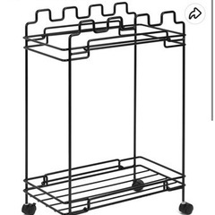 MHD 分別ダストワゴン ゴミ箱分別 ゴミ箱 4分別 ゴミ袋&レジ袋スタンド 組み立て簡単 省スペース キャスター付き ブラックの画像