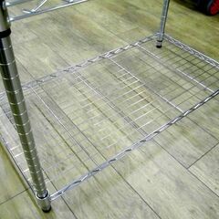 4段 メタルラック シルバー 幅90×奥46×高150㎝ スチールラック 棚 収納 家具 札幌市 厚別区の画像