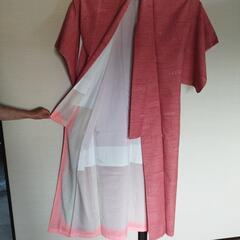 着物　サーモンピンク　白　合わせ　新品 3の画像