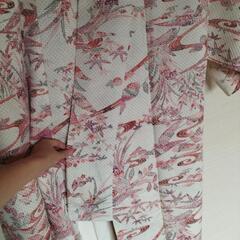 着物　白　総絞り　赤　美品 4の画像