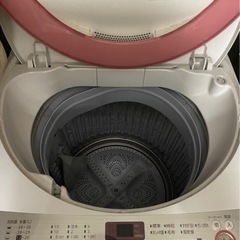 洗濯機　SHARP  ES-GE60R-P(ピンク)取りに来てくださる方の画像