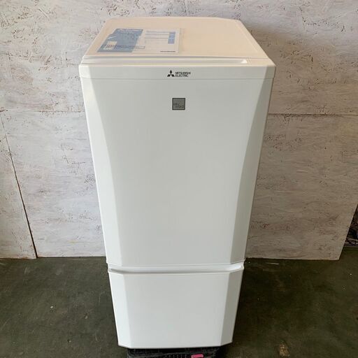 【MITSUBISHI】三菱 冷凍冷蔵庫 容量146L 冷凍室46L 冷蔵室100L MR-P15EA-KW 2017年製
