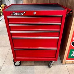 【中古品】DEEN DNX2205A コンパクト5段キャビネット W575*D345*H790 300KG 鍵付き