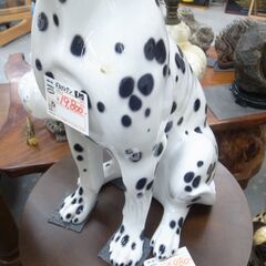 ダルメシアン 犬 置物 オブジェ インテリア 玄関 【モノ市場半田店】151の画像