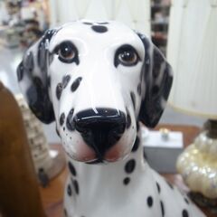 ダルメシアン 犬 置物 オブジェ インテリア 玄関 【モノ市場半田店】151の画像